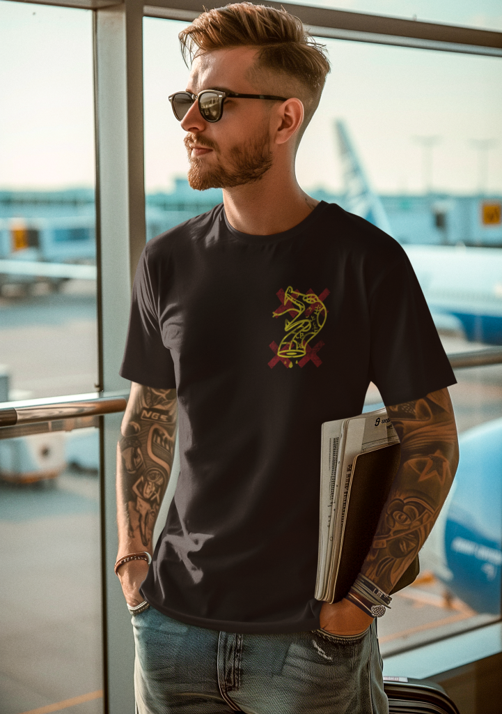 Black t-shirt for men, a versatile wardrobe essential.