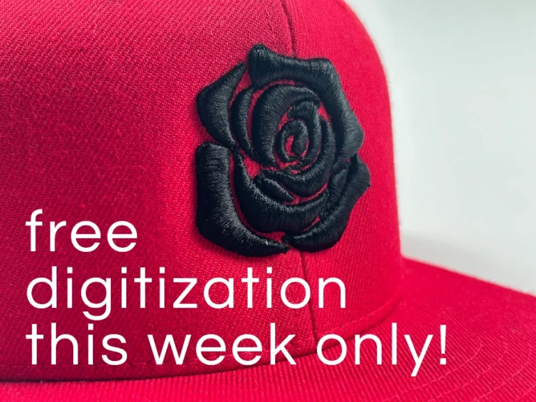 Get Ready for a Week of Free Embroidery Digitization- Unlock the Power of Custom Designs for Your Fashion Brand