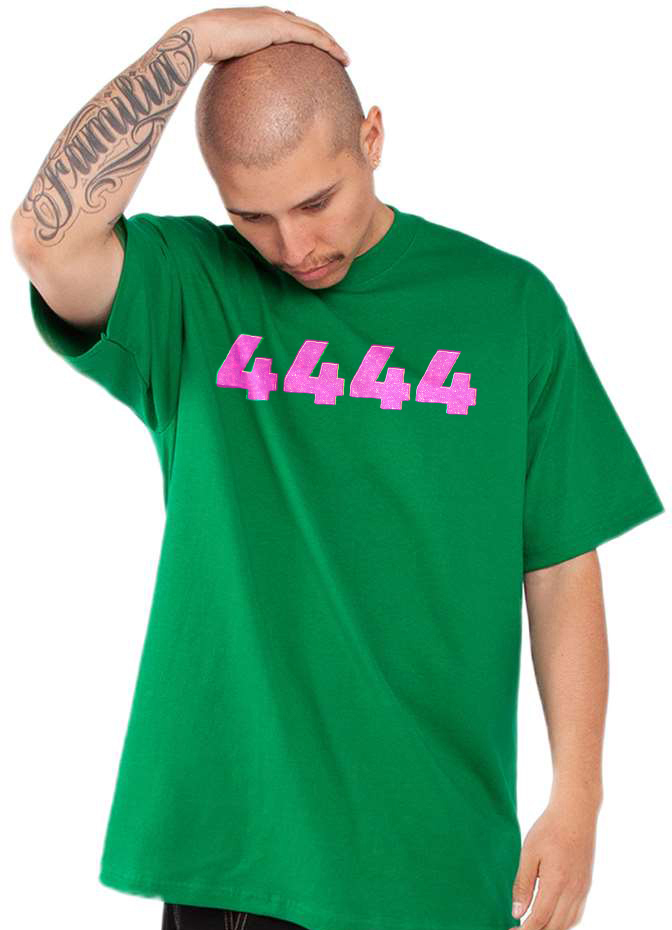 Shaka Wear oversized heavyweight T-shirt in Kelly Green with front printed artwork for St. Patrick’s Day apparel.