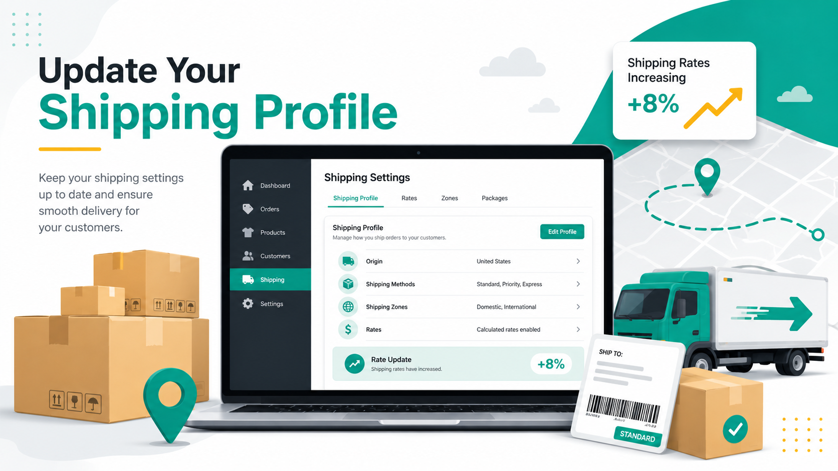 get your latest shipping rates