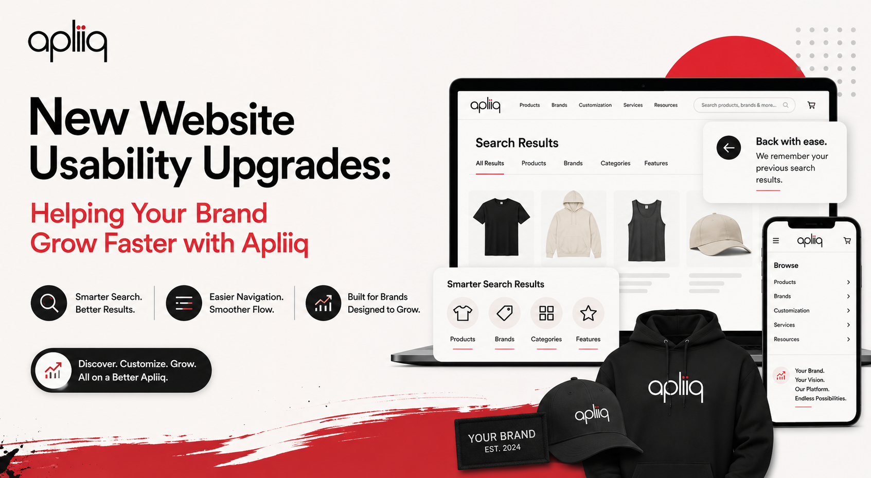 new website usability features, highlighting improved navigation and user-friendly design elements.