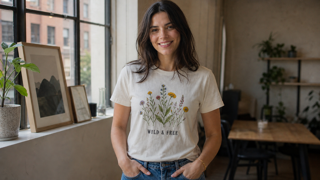 Women's Graphic T-Shirts available on apliiq for customization 